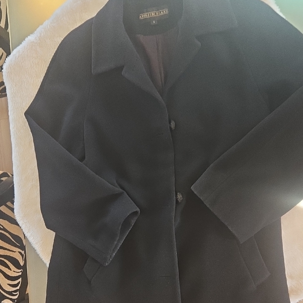 Kristen Blake Women's Classic Black Pea Coat